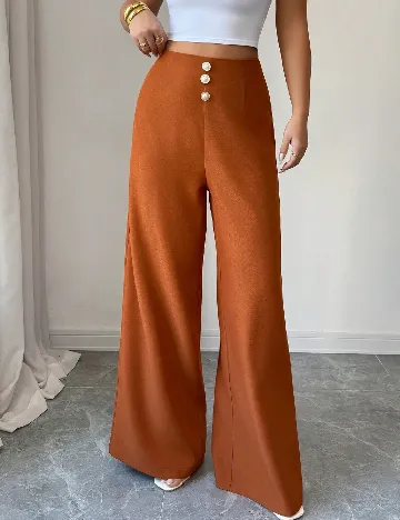 Pantaloni SHEIN, caramiziu