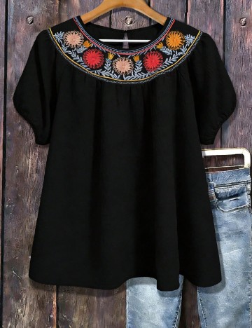 Bluza SHEIN CURVE, negru