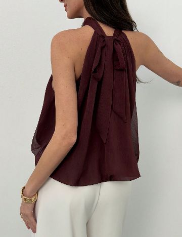 Bluza SHEIN CURVE, pruna