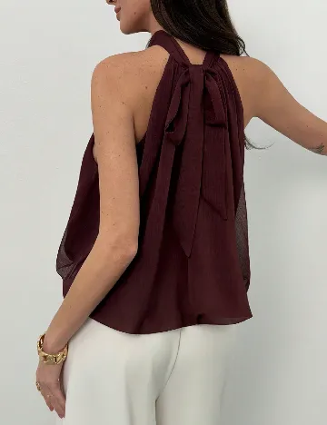 Bluza SHEIN CURVE, pruna