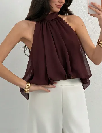 Bluza SHEIN CURVE, pruna