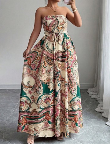 Rochie lunga SHEIN CURVE, mix culori