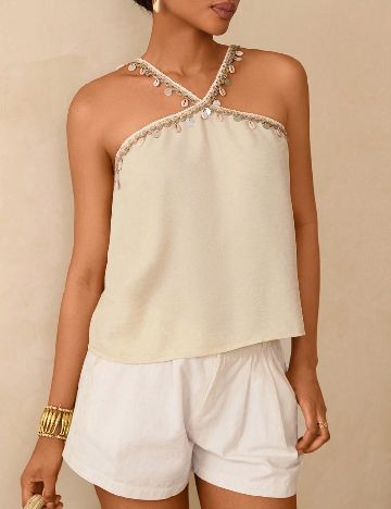 Top SHEIN, crem
