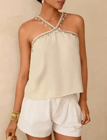 Top SHEIN, crem