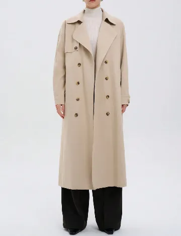 Trench SHEIN, crem