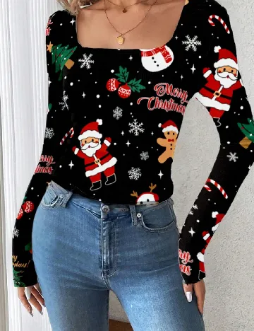 Top SHEIN, negru