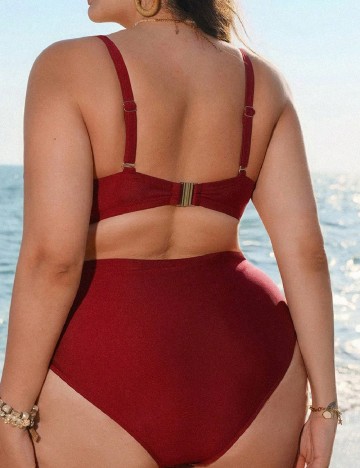 Costum de baie SHEIN CURVE, rosu