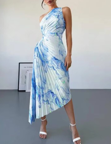 Rochie medie SHEIN, albastru