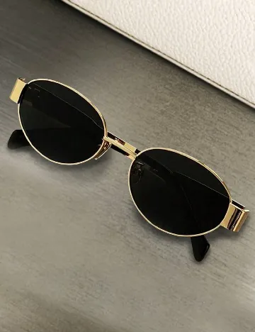 Ochelari de soare SHEIN, auriu/negru