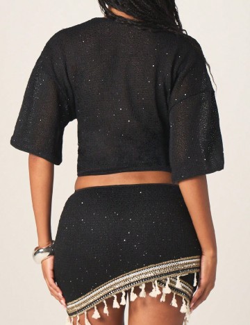 Top Missguided, negru