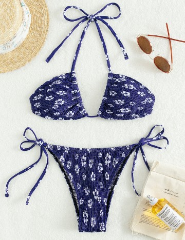 Costum de baie SHEIN, albastru