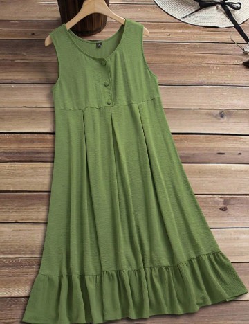 Rochie medie SHEIN CURVE, verde