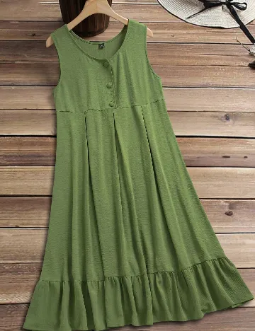 Rochie medie SHEIN CURVE, verde