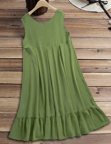 Rochie medie SHEIN CURVE, verde