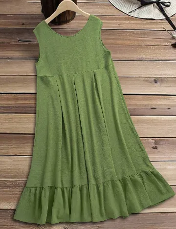 Rochie medie SHEIN CURVE, verde