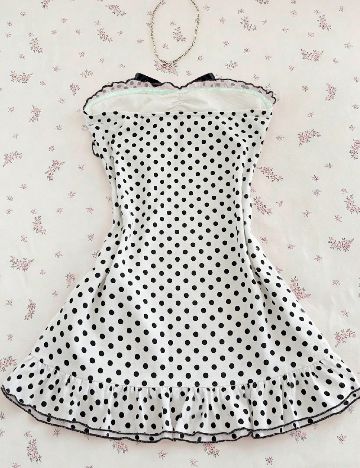 Rochie scurta SHEIN, alb/negru