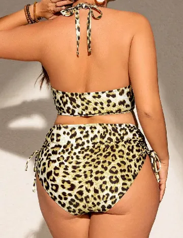 Costum de baie SHEIN CURVE, animal print