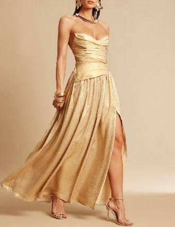 Rochie lunga SHEIN, auriu