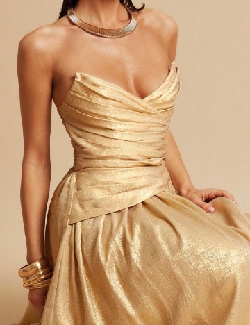 Rochie lunga SHEIN, auriu