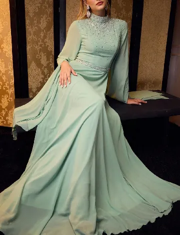 Rochie lunga MOTF, verde
