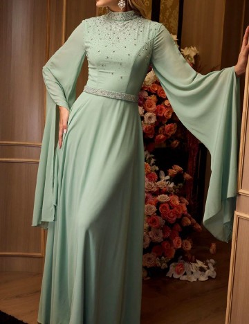 Rochie lunga MOTF, verde