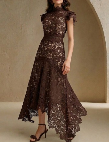 Rochie lunga Anewsta, maro