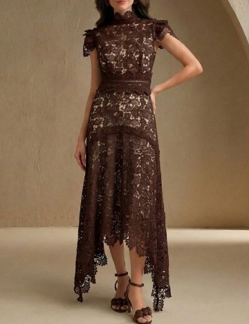 Rochie lunga Anewsta, maro