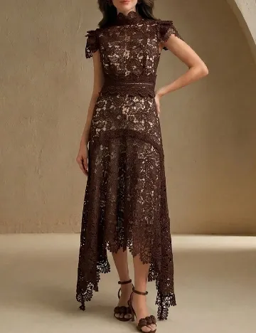 Rochie lunga Anewsta, maro