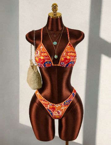 Costum de baie SHEIN, mix culori
