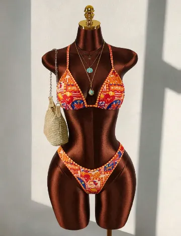 Costum de baie SHEIN, mix culori