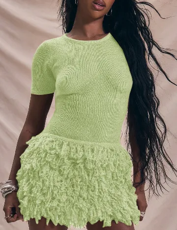 Rochie scurta Musera, verde