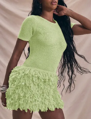 Rochie scurta Musera, verde