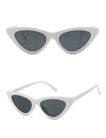 Ochelari de soare SHEIN, alb/negru