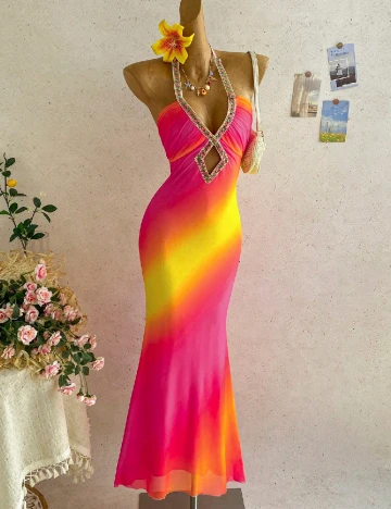 Rochie lunga SHEIN, mix culori