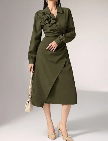 Rochie medie SHEIN, verde
