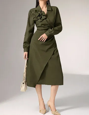 Rochie medie SHEIN, verde