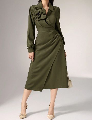 Rochie medie SHEIN, verde