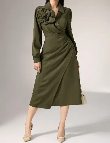 Rochie medie SHEIN, verde