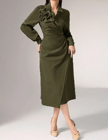 Rochie medie SHEIN, verde
