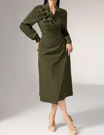 Rochie medie SHEIN, verde
