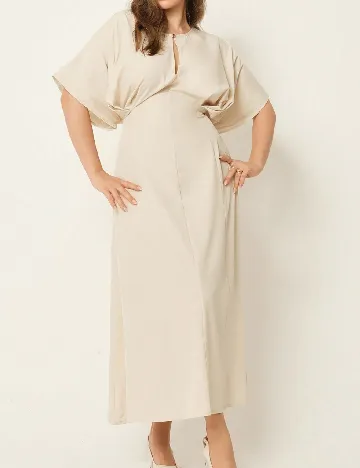 Rochie lunga SHEIN CURVE, crem