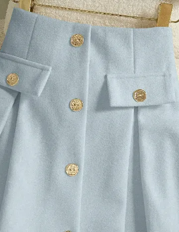 Fusta SHEIN, bleu