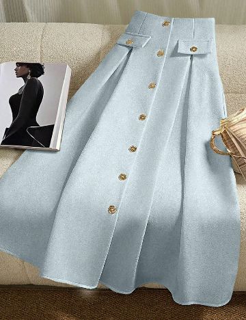 Fusta SHEIN, bleu