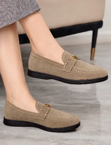 Mocasini SHEIN, maro