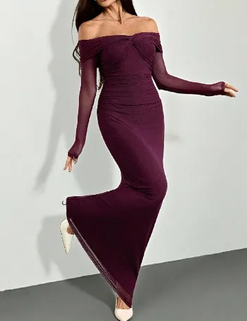 Rochie lunga SHEIN, grena