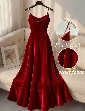 Rochie lunga SHEIN, rosu