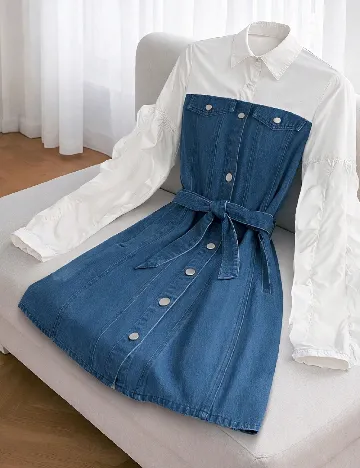 Rochie scurta SHEIN, albastru