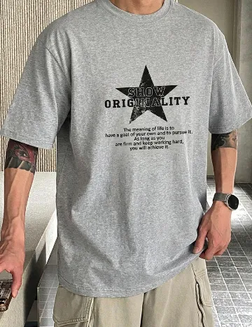 Tricou Dazy, gri
