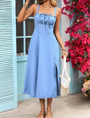 Rochie medie SHEIN, albastru