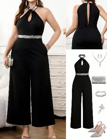 Salopeta SHEIN CURVE, negru